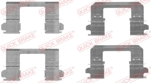 Sada prislusenstvi, oblozeni kotoucove brzdy QUICK BRAKE 109-1736