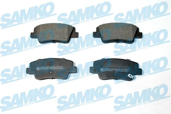 Sada brzdových destiček, kotoučová brzda SAMKO 5SP2361 Sada brzdových destiček, kotoučová brzda SAMKO 5SP2361