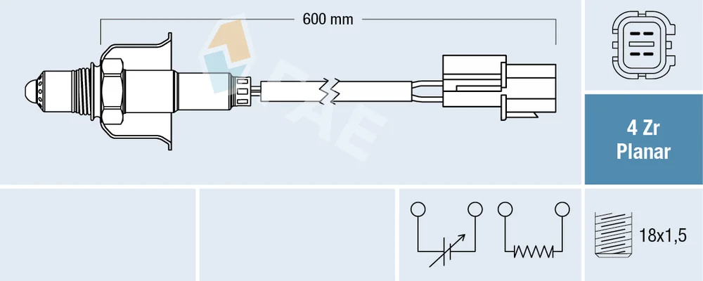Lambda sonda FAE 77696 – OE 39210-03050