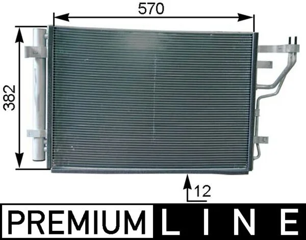 Kondenzátor, klimatizace MAHLE AC442000P