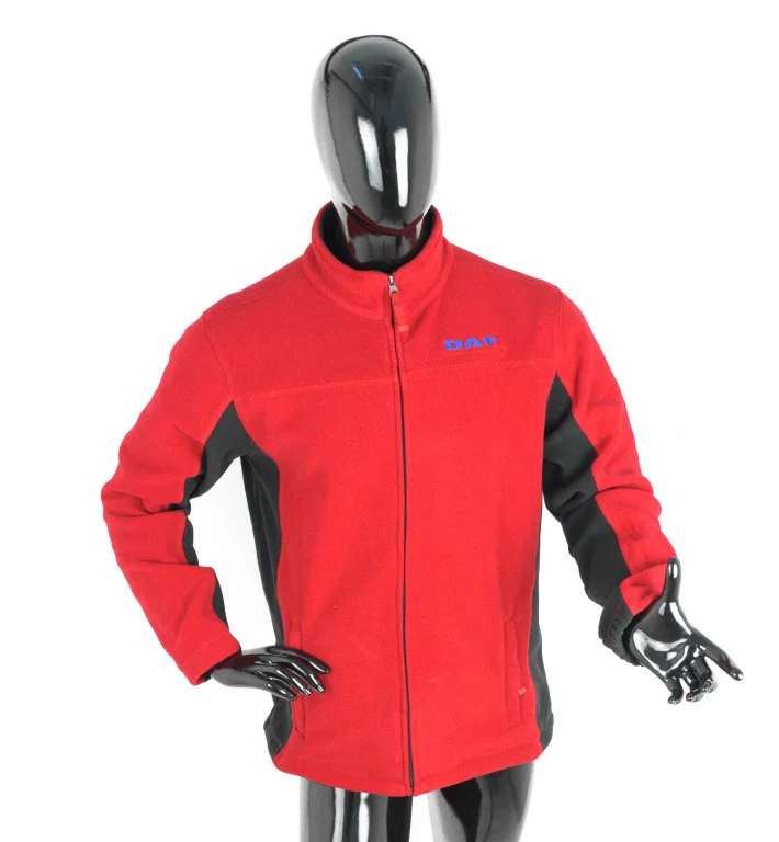Bunda/mikina fleece DAF červená 2XL 707420