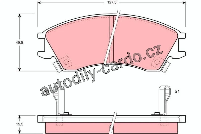 Sada brzdových destiček TRW GDB992 – SUBARU JUSTY Sada brzdových destiček TRW GDB992 – SUBARU JUSTY