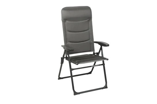 Křeslo kempingové polohovací Westfield ZENITH 2.0 z řady Be-Smart, nosnost 140 kg, barva středně šedá (middle-grey) 314548