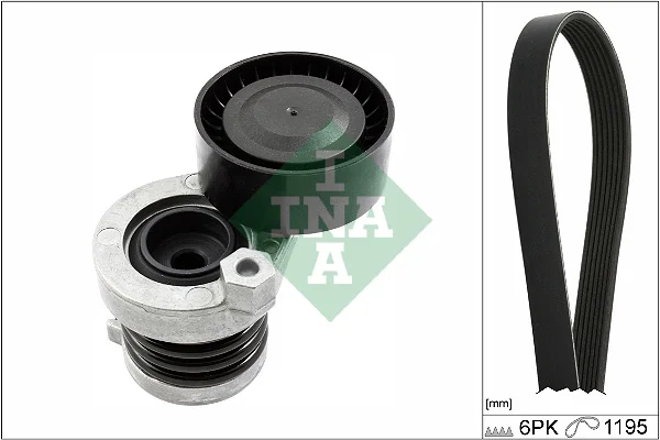 Sada žebrovaných klínových řemenů Schaeffler INA 529033910 Sada žebrovaných klínových řemenů Schaeffler INA 529033910
