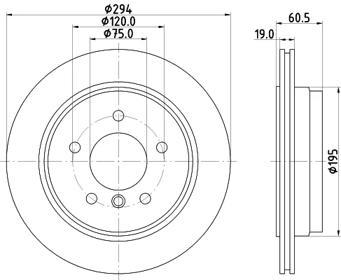 Brzdový kotouč HELLA 8DD355112-271