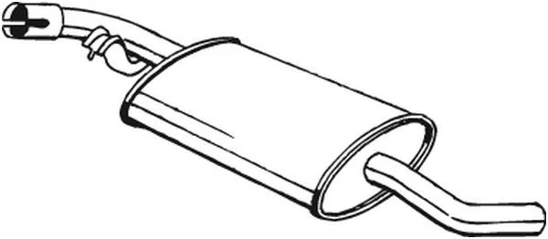 BS 233-741 Střední tlumič výfuku BOSAL