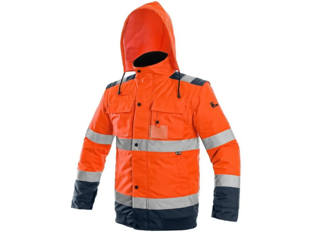 Bunda CXS LUTON výstražná, zateplená, 2v1, do pasu, oranžovo-modrá, vel. XL 742700 Bunda CXS LUTON výstražná, zateplená, 2v1, do pasu, oranžovo-modrá, vel. XL 742700