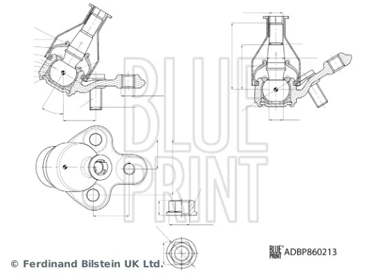 Podpora-/ Kloub BLUE PRINT ADBP860213