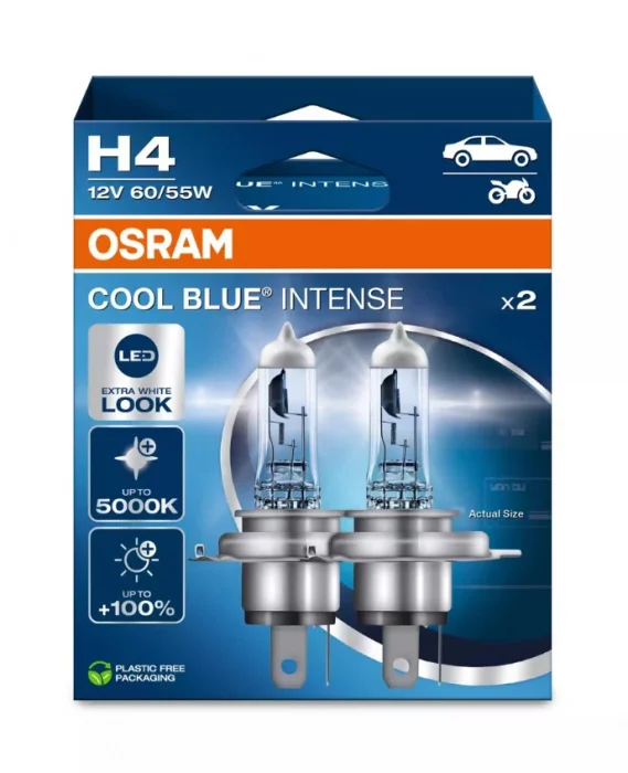 Autožárovky OSRAM Cool Blue Intense H4 12V 60/55W (2ks) Autožárovky OSRAM Cool Blue Intense H4 12V 60/55W (2ks)