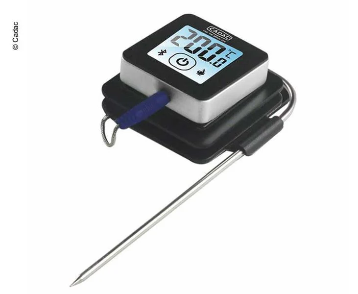 Teploměr grilovací digitální bezdrátový rozsah -30 až 250 °C magnetický s displejem pro chytré telefony do kempu a karavanu 301810