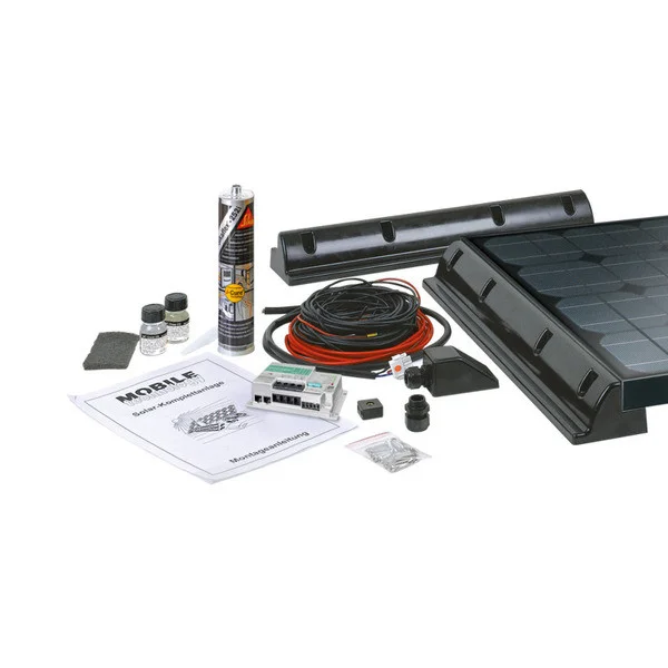 Systém solární kompletní Büttner Elektronik MT 220-MC 220 W (2x 110 W, MPPT regulátor, černý) 316851