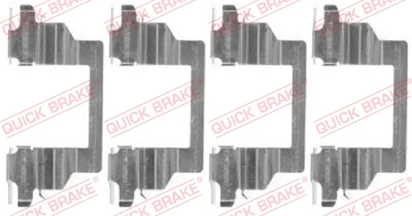 Sada prislusenstvi, oblozeni kotoucove brzdy QUICK BRAKE 109-1778