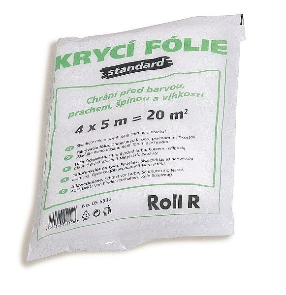 Fólie krycí mikrotenová 7my 4*5m 648342