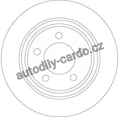 Brzdový kotouč TRW DF4420 - MAZDA 5 05-