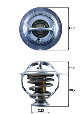 Termostat, chladivo MAHLE TX12395D