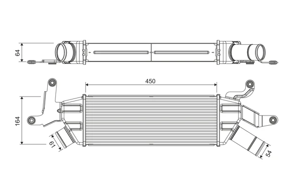 Chladič turba VALEO 818370