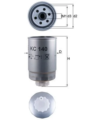 MH KC140 Palivový filtr KNECHT