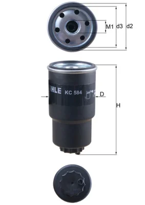 Palivový filtr KNECHT KC584