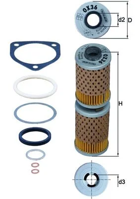 Olejový filtr MAHLE OX36D