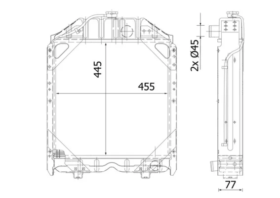 Chladič, chlazení motoru MAHLE CR2280000S