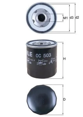 MH OC503 Olejový filtr KNECHT