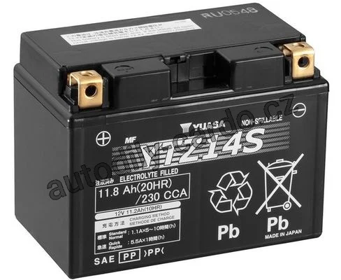 Motobaterie YUASA YTZ14S 11,8Ah 230A 12V L+ /150x87x110/ Motobaterie YUASA YTZ14S 11,8Ah 230A 12V L+ /150x87x110/