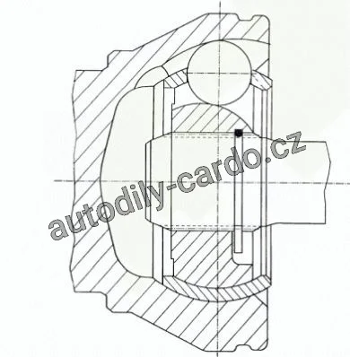 Kloub, hnací hřídel LÖBRO 300976 – OPEL