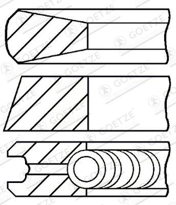 Sada pistnich krouzku GOETZE ENGINE 08-285900-00