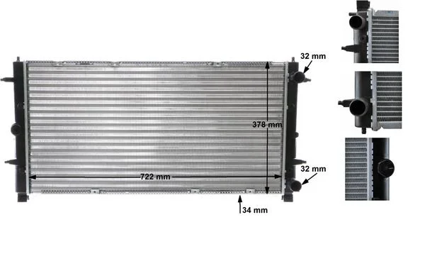MH CR 398 000S chladič vody MAHLE