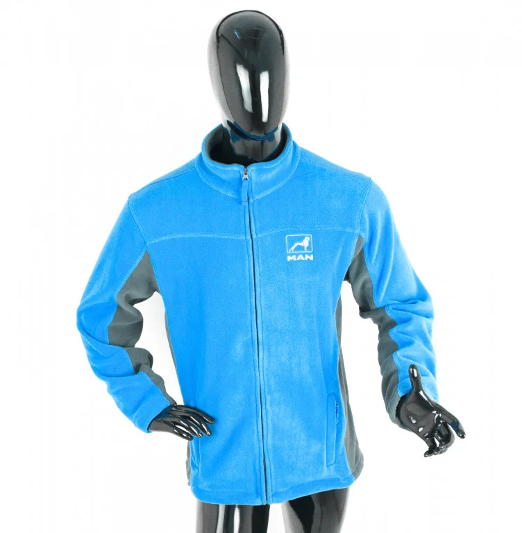 Bunda/mikina fleece MAN modrá 2XL 647650