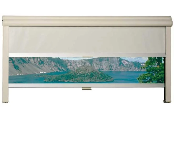 Roleta dvojitá kazetová REMIS REMIflair I, rozměr 900 × 550 mm, hliníková reflexní vrstva, bílá moskytiéra, barva rámu krémová 303978