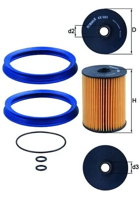 Palivový filtr KNECHT KX503D