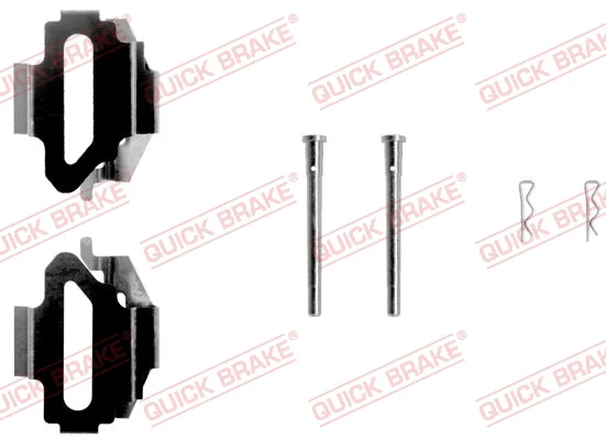 Sada prislusenstvi, oblozeni kotoucove brzdy QUICK BRAKE 109-1168