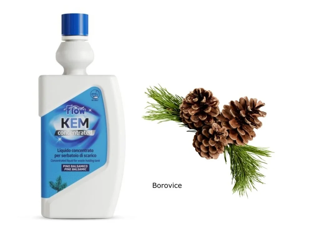 Flow Kem WC chemie – přípravek pro odpadní kazety BOROVICE (PB) koncentrát 780ml 318984 Flow Kem WC chemie – přípravek pro odpadní kazety BOROVICE (PB) koncentrát 780ml 318984