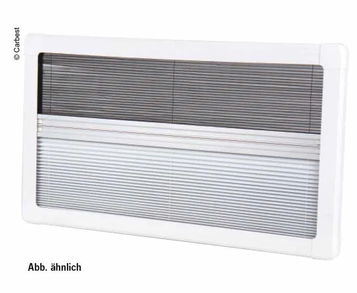 Roleta zatemňovací a síť proti hmyzu Carbest RW Motion, bílý hliníkový rám, rozměr 700 × 300 mm 304384
