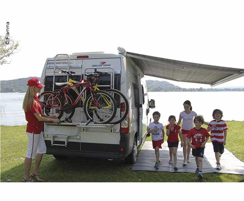 Markýza střešní Fiamma F65 Eagle Ducato 319 (3,19 m, samonosná, polar white, royal grey) 316249