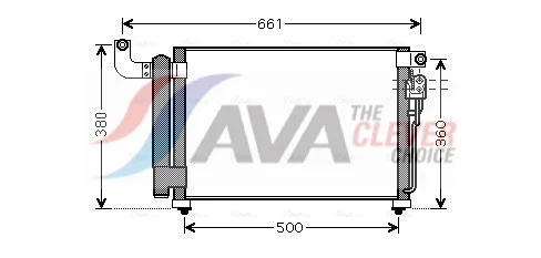 Kondenzátor, klimatizace AVA Clever Choice KA5082D – OE 976061G300 Kondenzátor, klimatizace AVA Clever Choice KA5082D – OE 976061G300