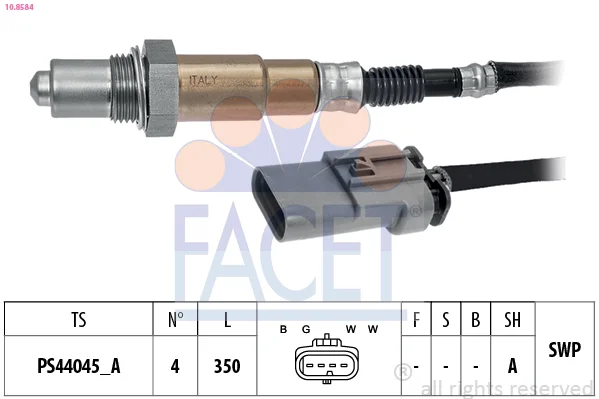 Lambda sonda FACET 10.8584 – OE 55503721