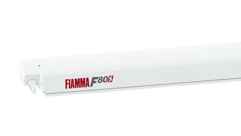 Markýza střešní kazetová Fiamma F80s 3,4 m (bílé pouzdro, královská šedá, výsuv 2,5 m) 313839