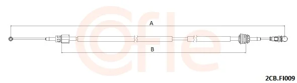Tazne lanko, rucni prevodovka COFLE 2CB.FI009 – OE 55251211