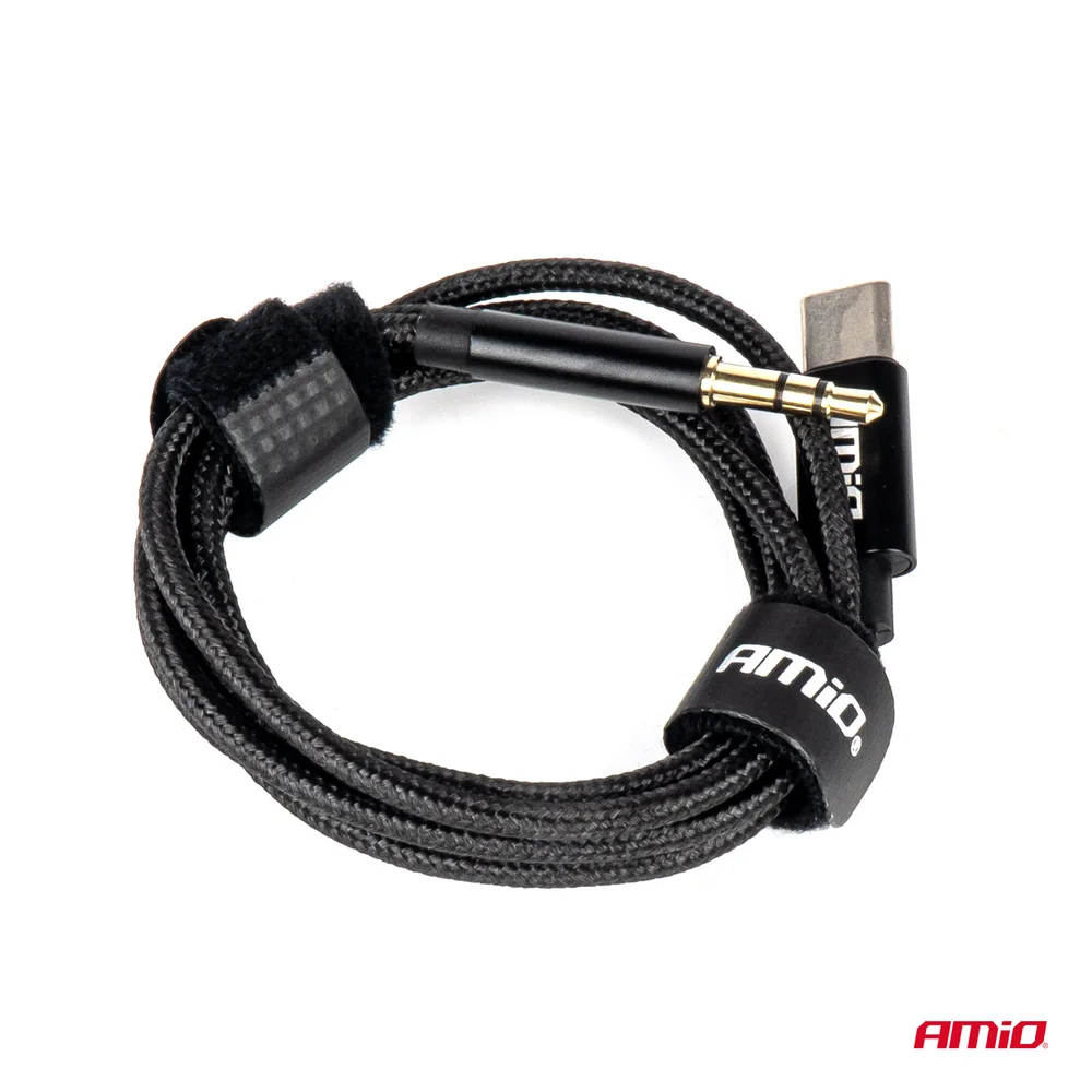 Kabel USB-C na TYP AUX Mini Jack 3,5mm 1m AMiO-04294 - Obrázek 3