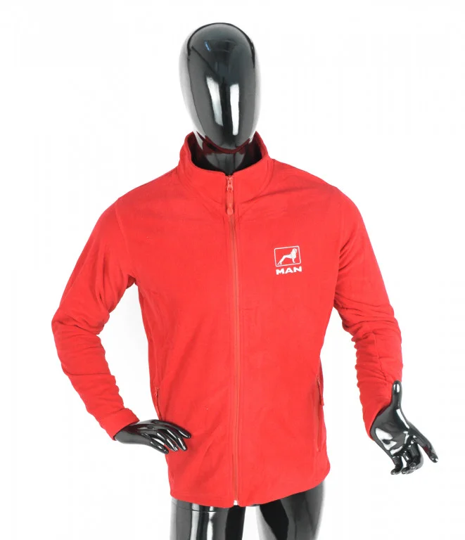 Bunda/mikina fleece MAN červená 2XL 707426