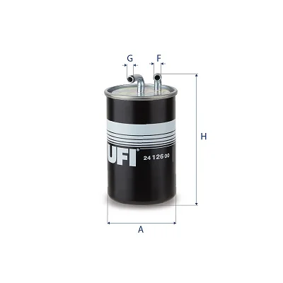 Palivový filtr UFI 24.126.00 – OE 1770A024 Palivový filtr UFI 24.126.00 – OE 1770A024