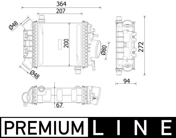 Chladič turba MAHLE CI547000P