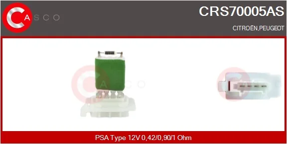 Odpor, vnitřní tlakový ventilátor CASCO CRS70005AS – OE 6450NV