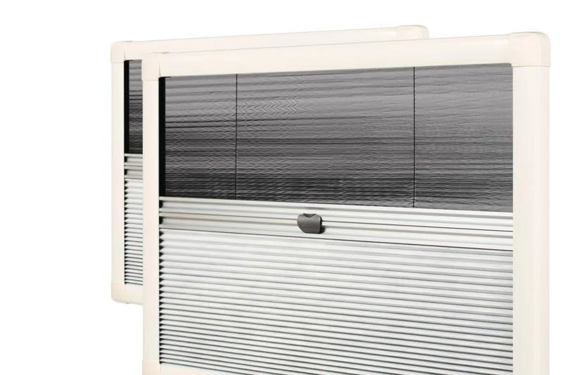 Roleta plisovaná s moskytiérou a zatemněním, rozměr výřezu 472 × 501 mm, plynulé polohování, kazetové provedení 304536