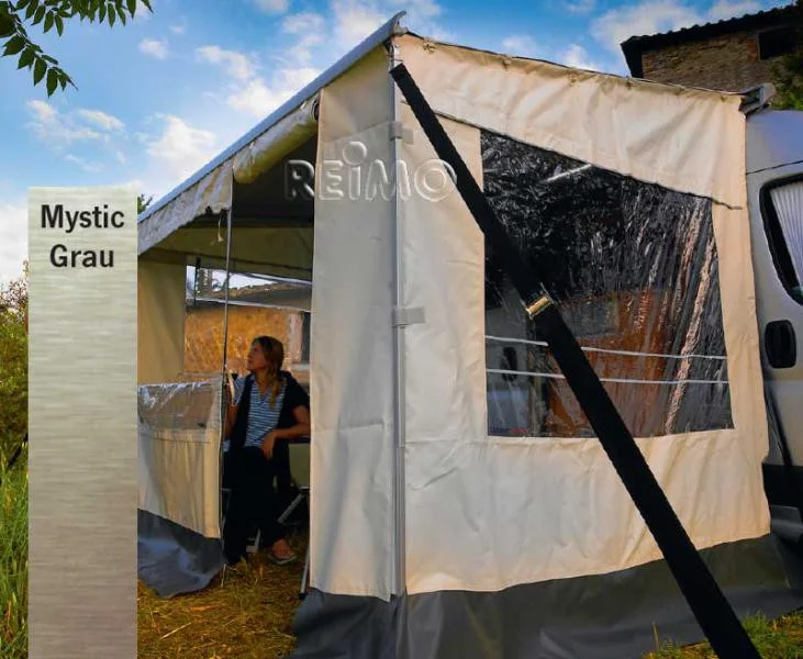 Stanový stan markýzový Safari Room, šířka 5,0 m (přední stěna + 2 boční panely, pro Thule Omnistor, montážní výška 220–239 cm) 313802
