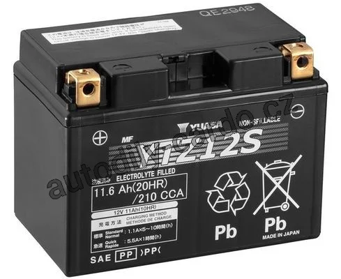 Motobaterie YUASA YTZ12S 11Ah 210A 12V L+ /150x87x110/ Motobaterie YUASA YTZ12S 11Ah 210A 12V L+ /150x87x110/
