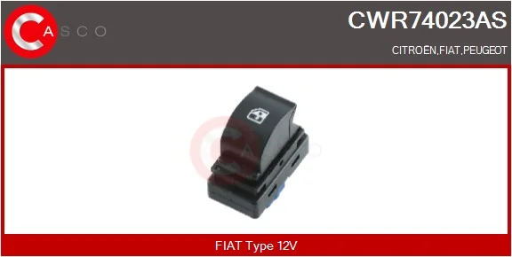 Spínač, zvedací zařízení oken CASCO CWR74023AS Spínač, zvedací zařízení oken CASCO CWR74023AS