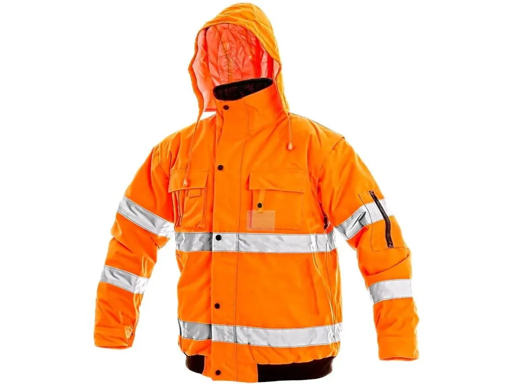 Bunda CXS-LEEDS, CXS-výstražná, pánská, oranžová, vel.XL, CANIS 743026 Bunda CXS-LEEDS, CXS-výstražná, pánská, oranžová, vel.XL, CANIS 743026